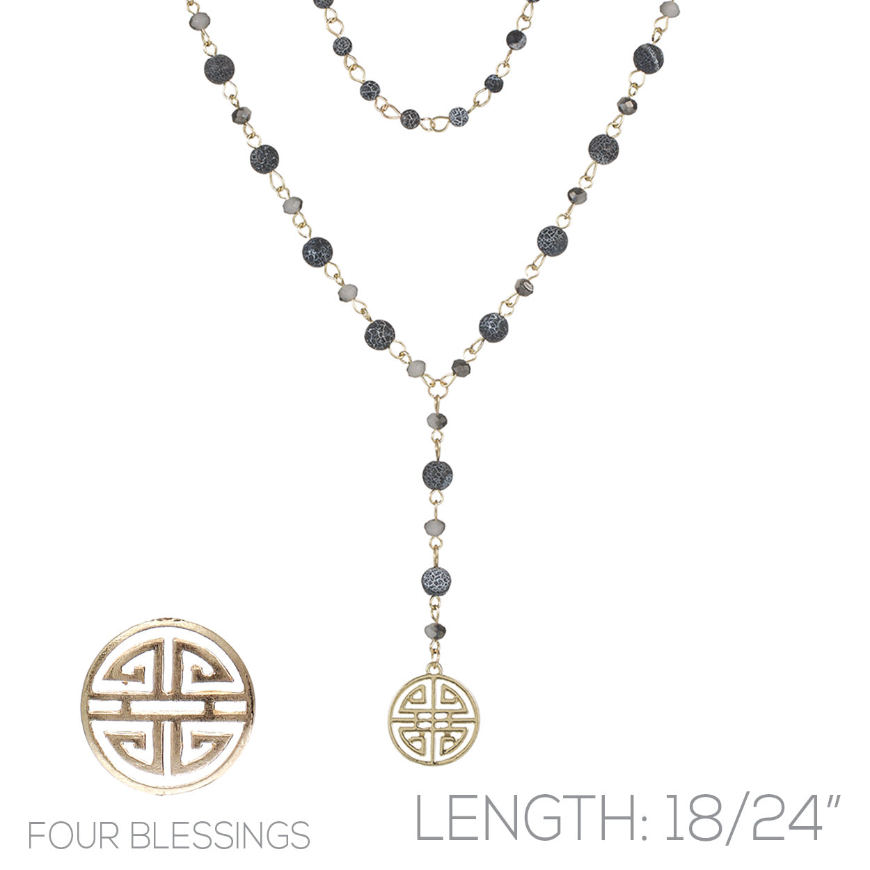 Four Blessings Layered Necklace