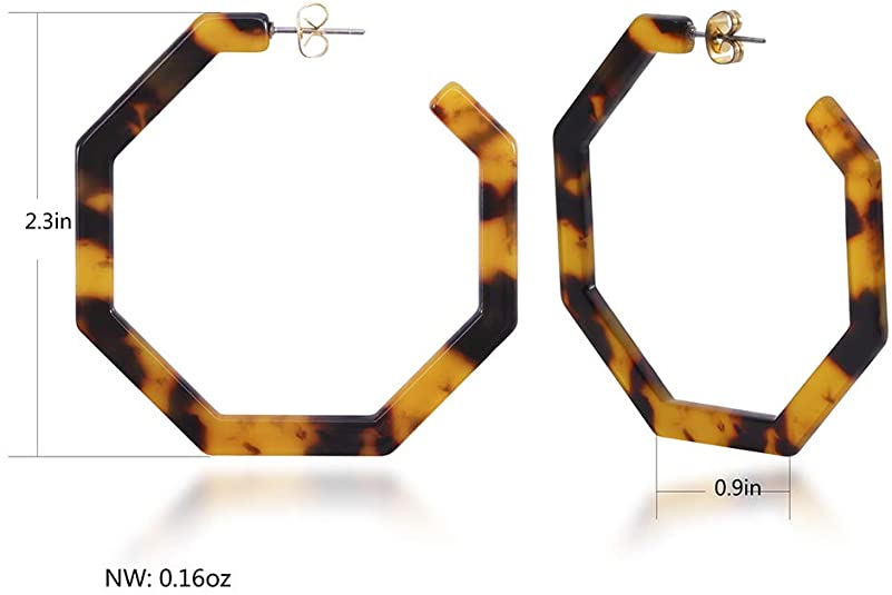 Gia Geometric Hoop Earrings