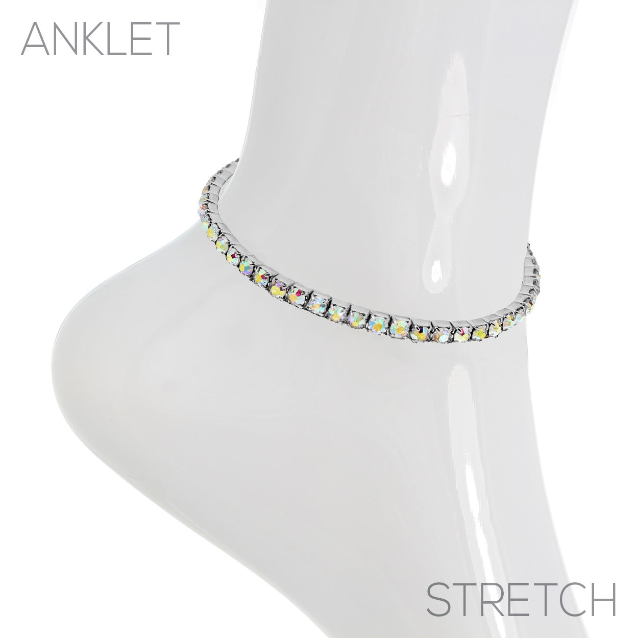 Single Row Stretch Anklet