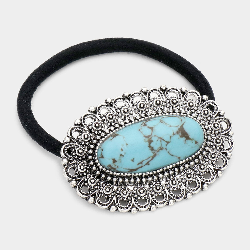 Western Stone Hair Tie