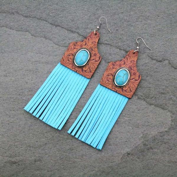 Tag Tool Stamped Earrings