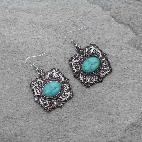 Navajo Style Square Earrings