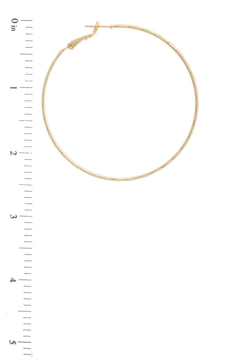 Gold Dipped Hoops - 60MM
