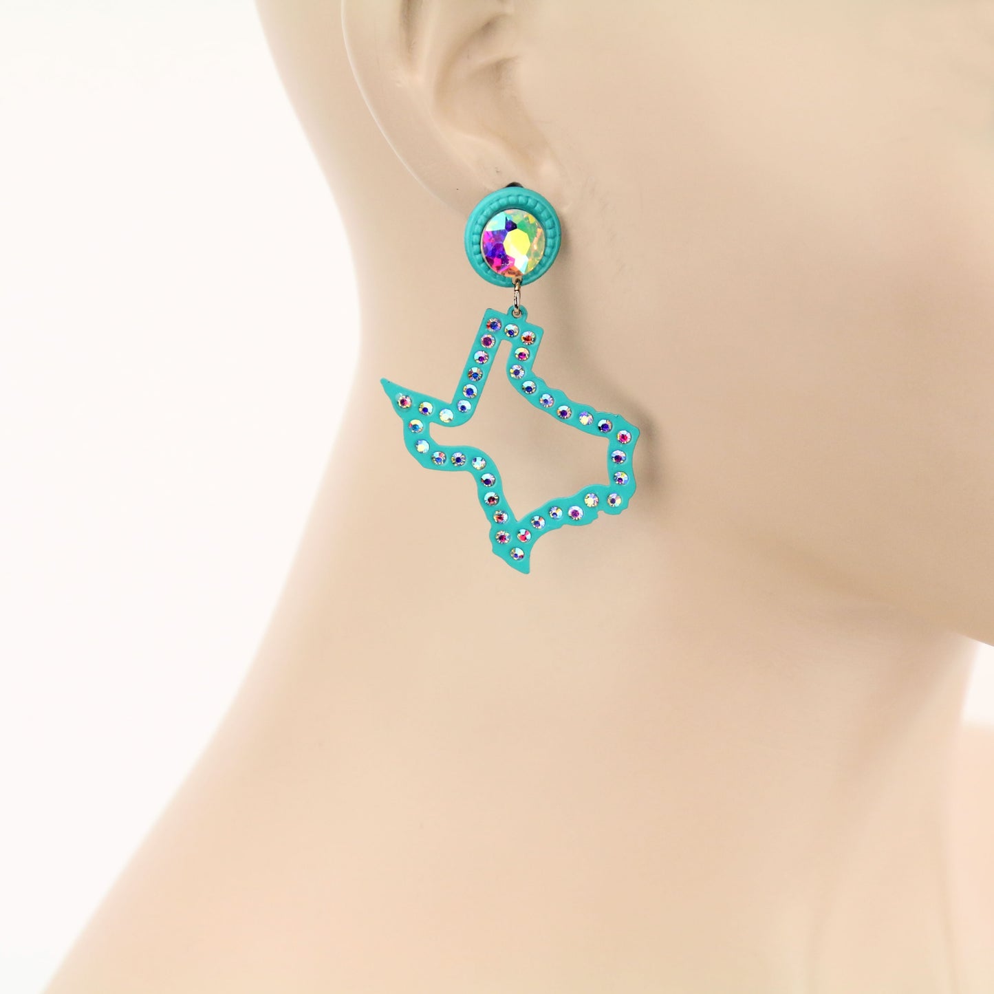 Tara Texas Map Stud Earrings