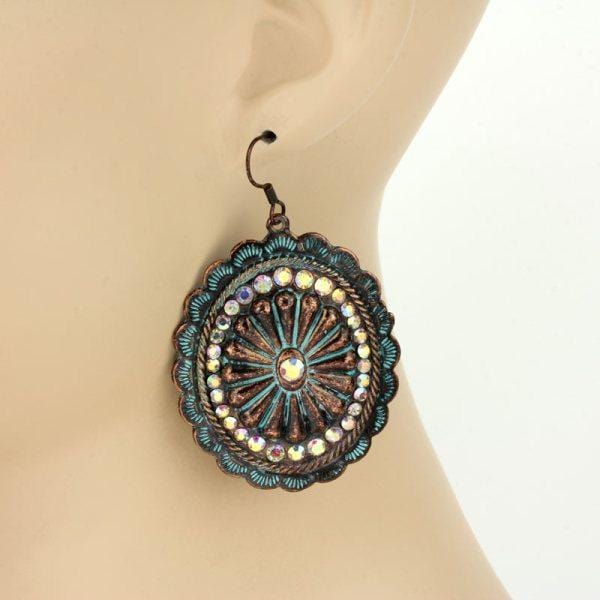 Patina Concho Earrings