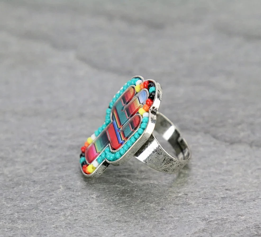 Serape Cactus Ring