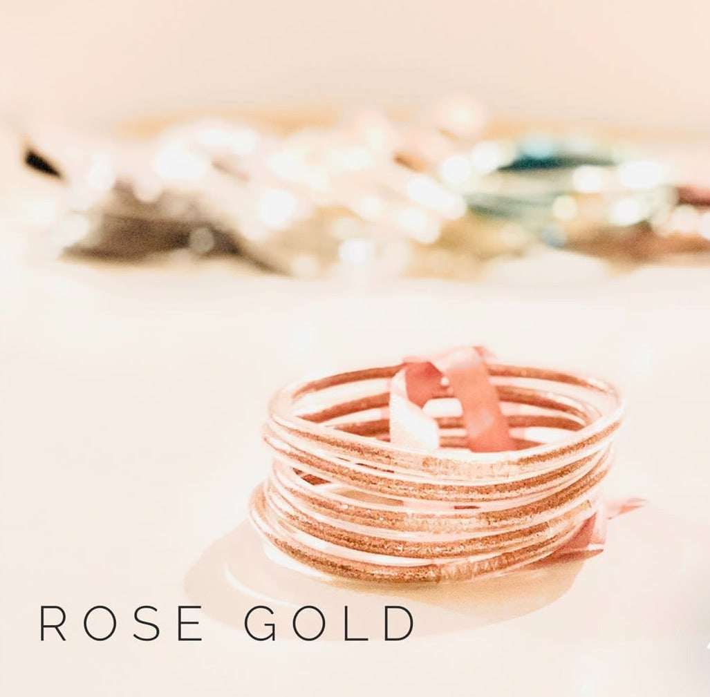 Weatherproof Buddhist Bangles Set of 6 (Slim)