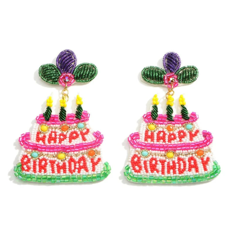 Birthday Cake Earrings