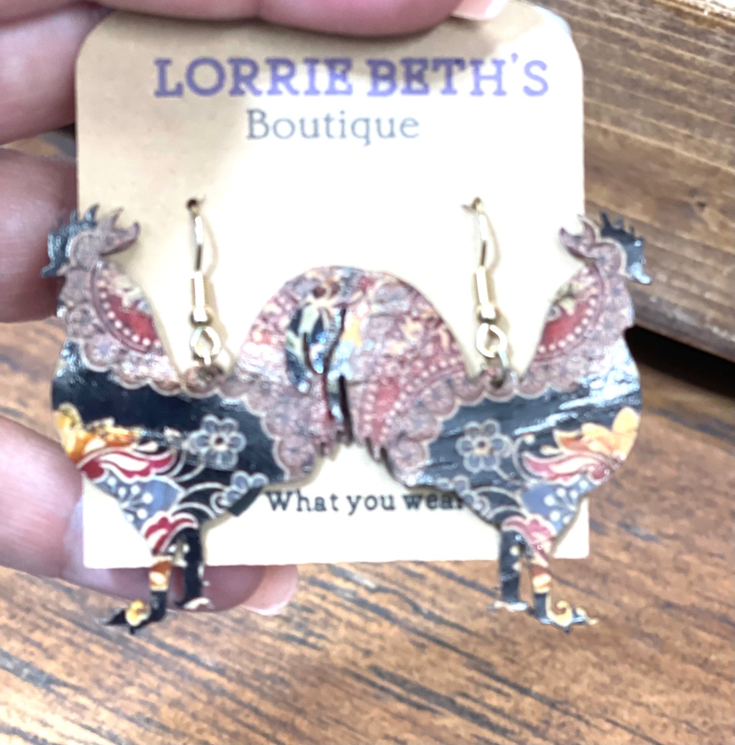 Animal Shaped Cork Earrings