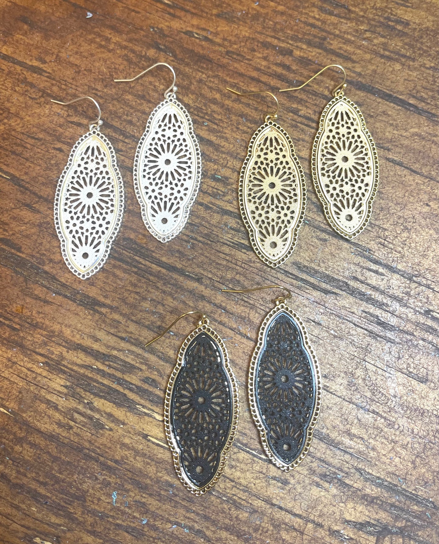 Skinny Moroccan Filigree Earrings