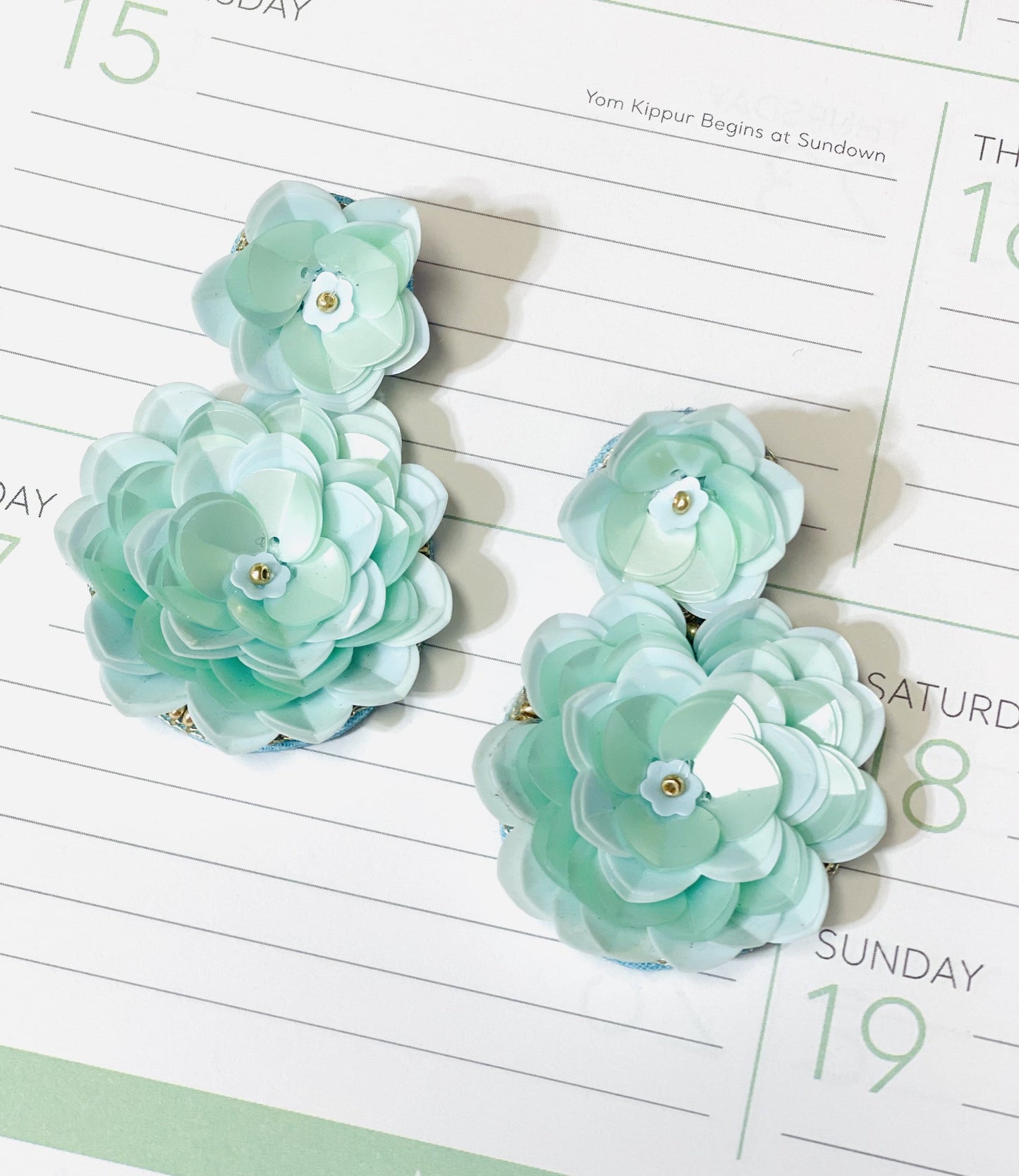 Pastel Floral Earrings