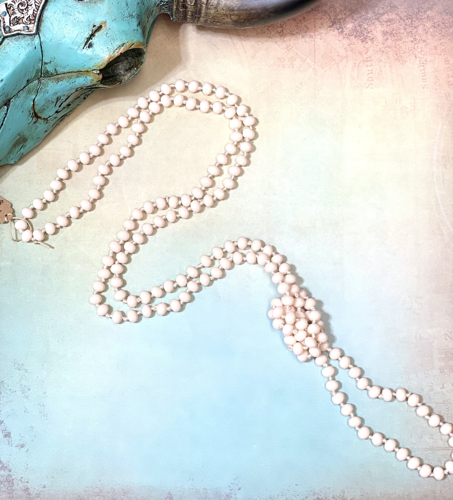 Peachy Keen Shimmer Strand Necklace