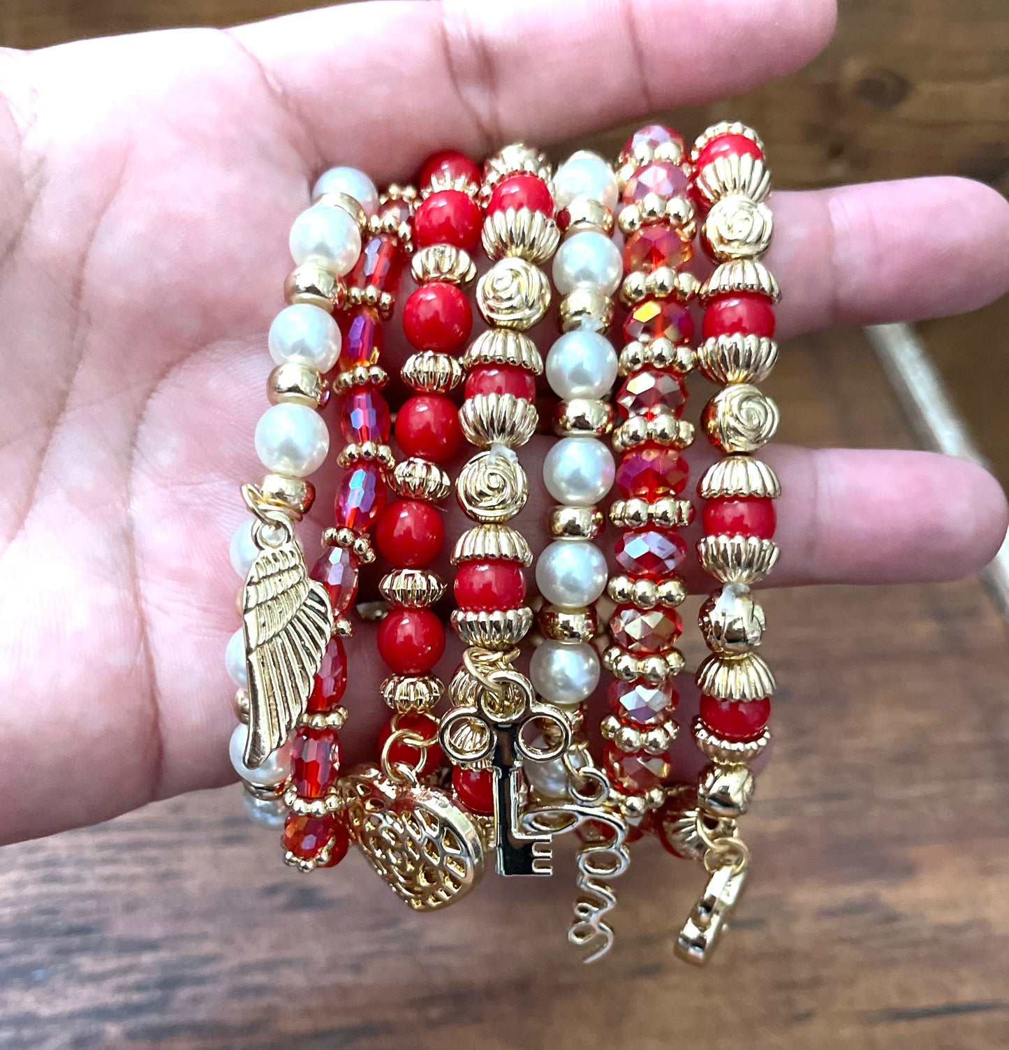 May Stackable Charm Bracelet Set