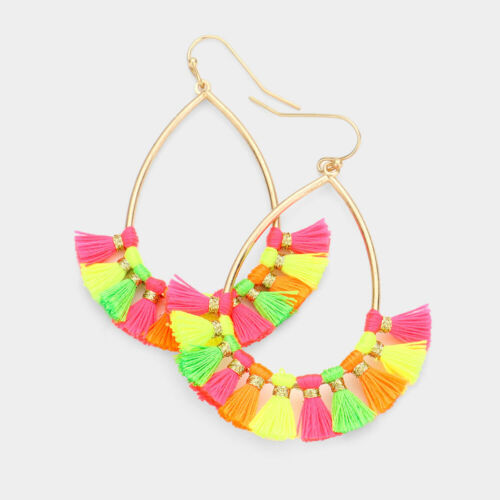 "SAY IT" Fringe Earrings