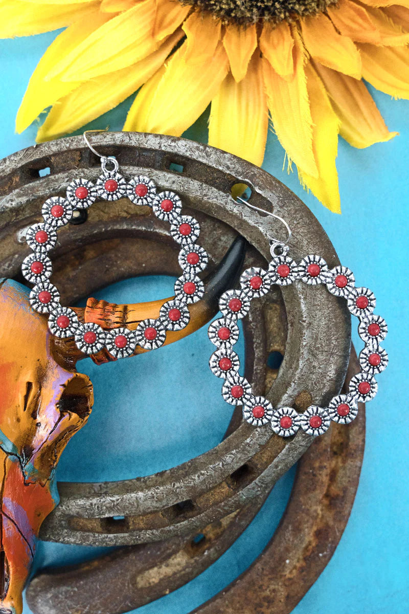 Red Grove Hill Earrings