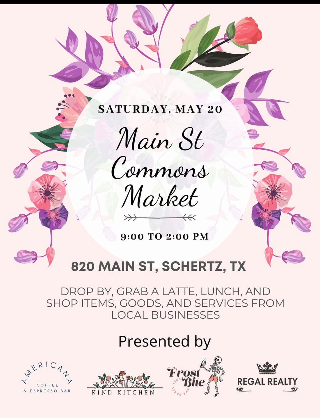 5/20/2023 (Saturday) - Main Street Commons Market