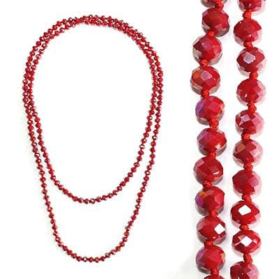 Lola Red Beaded necklace