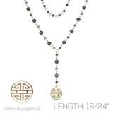 Four Blessings Layered Necklace
