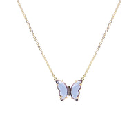 Liz Beth - Purple Butterfly Necklace