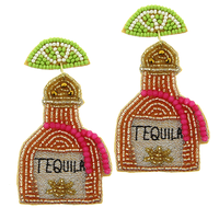 Tequila with a Twist of Lime Earrings