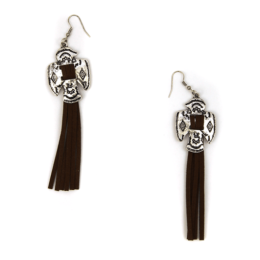 Freedom Eagle Tassel Earrings