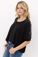 Lila Laced Top