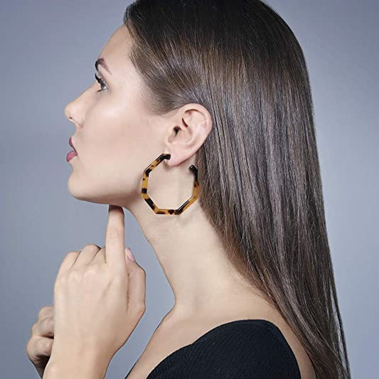 Gia Geometric Hoop Earrings