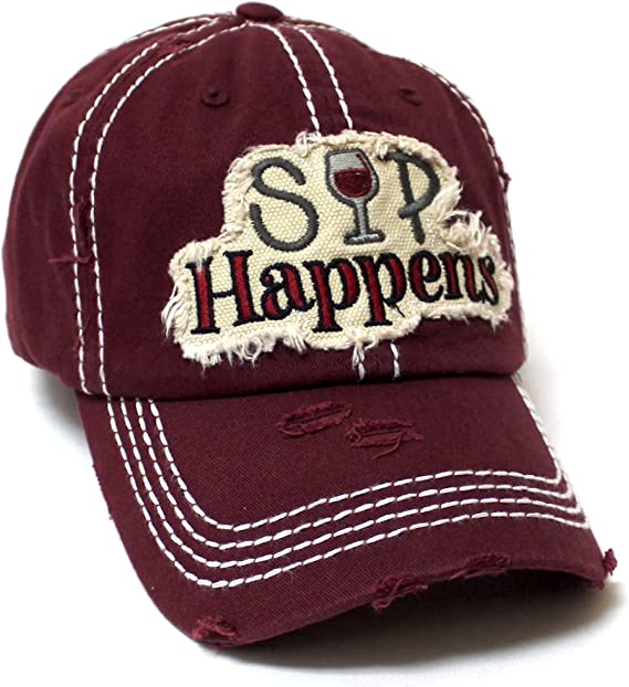 Sip Happens Vintage Hat