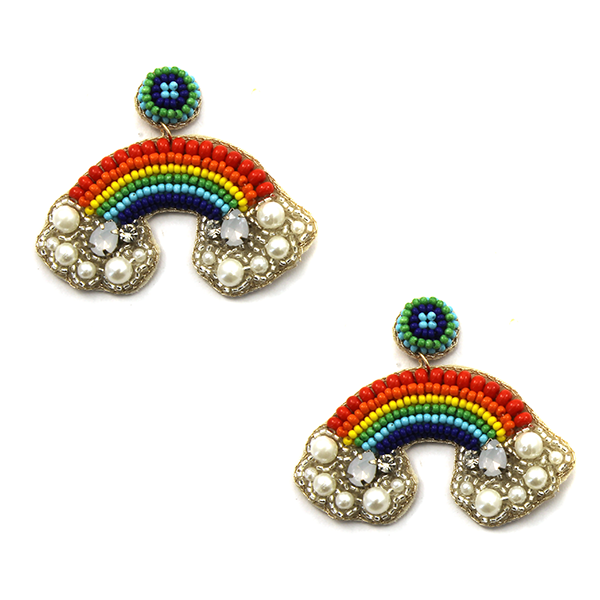 Remi Rainbow w/Clouds Earrings