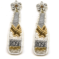 Bottle of Rose Earrings