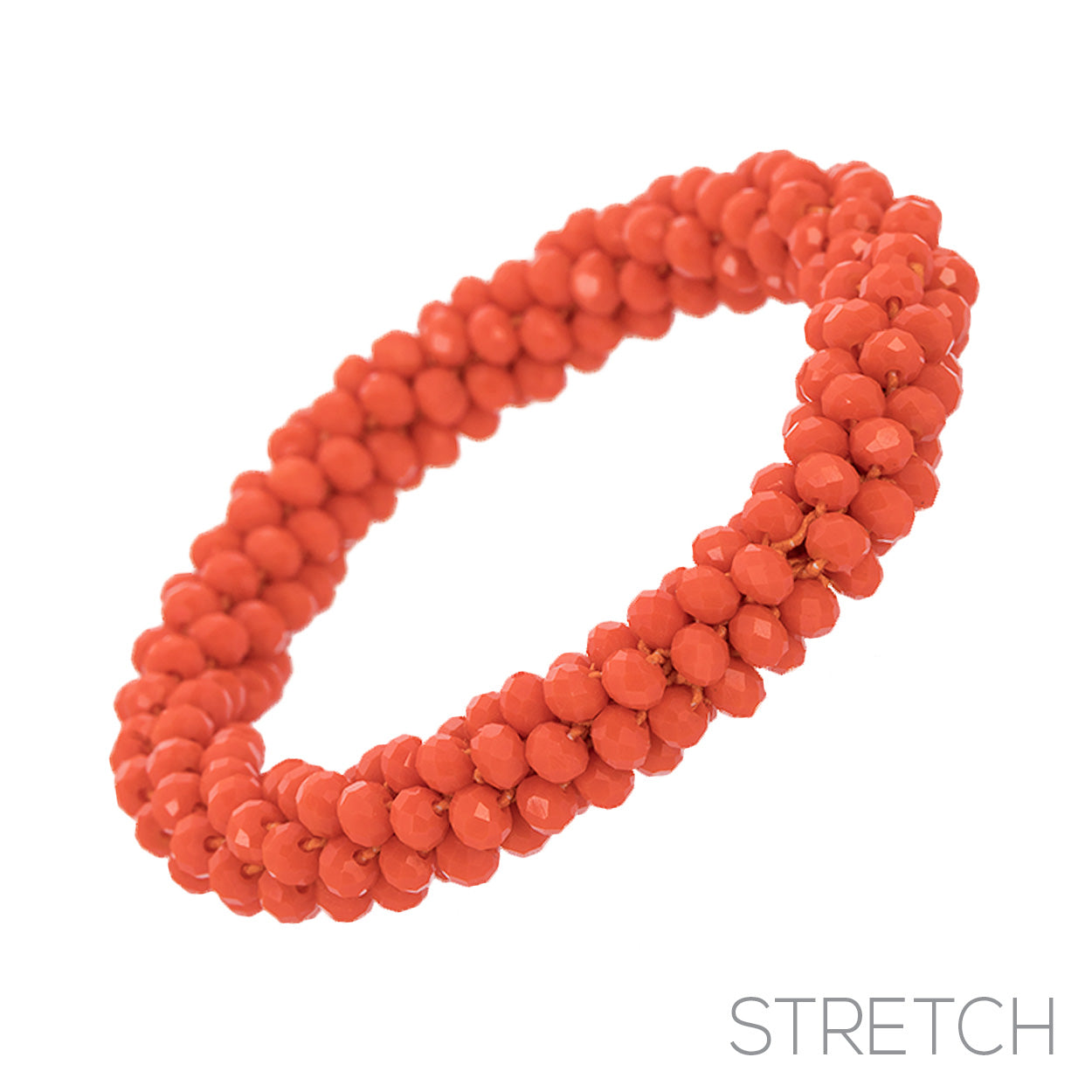 Cayla Stretch Bracelet - Orange