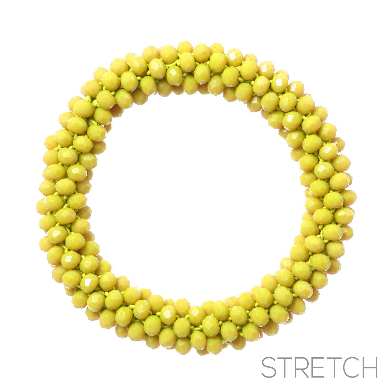 Cayla Stretch Bracelet - Yellow