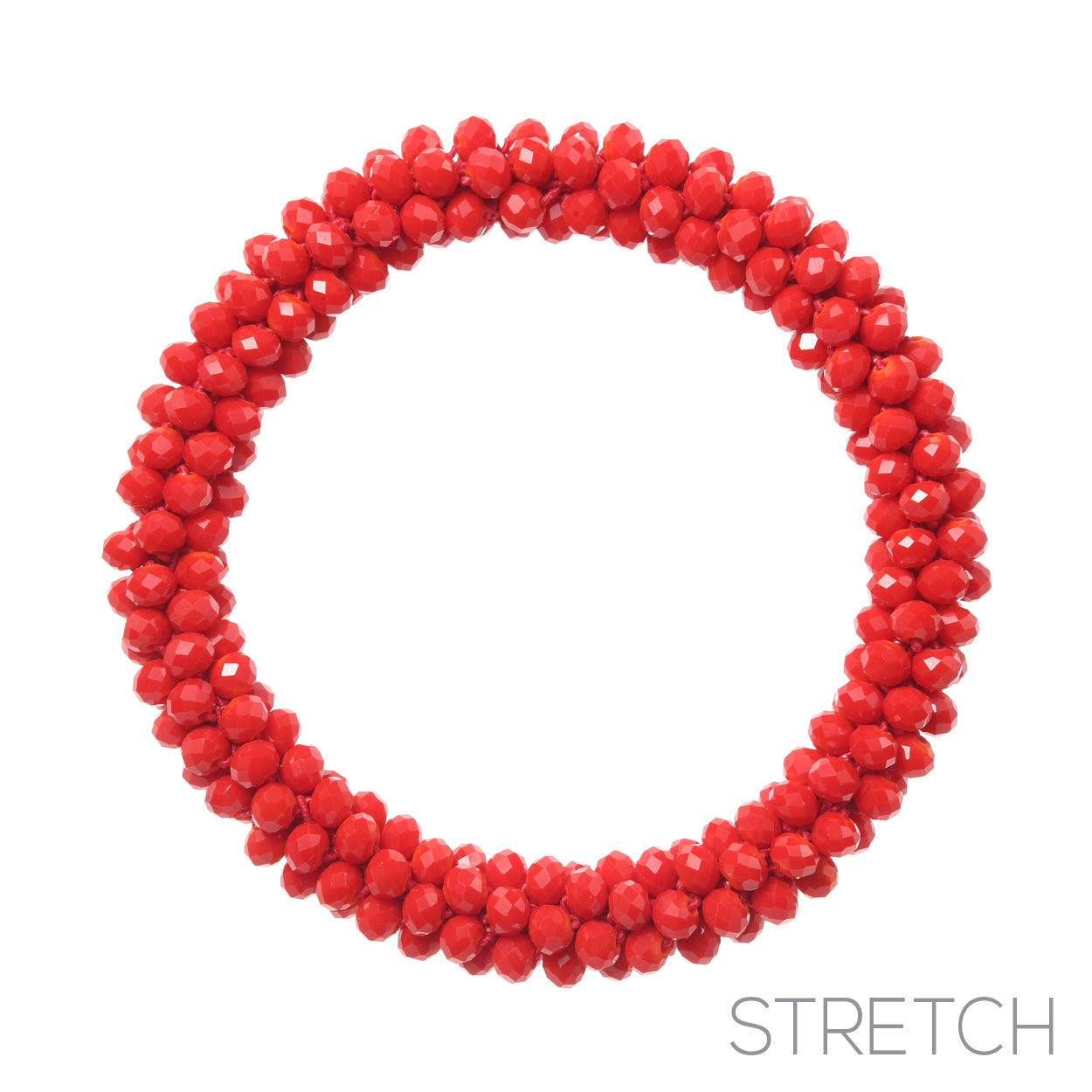 Cayla Stretch Bracelet - Red