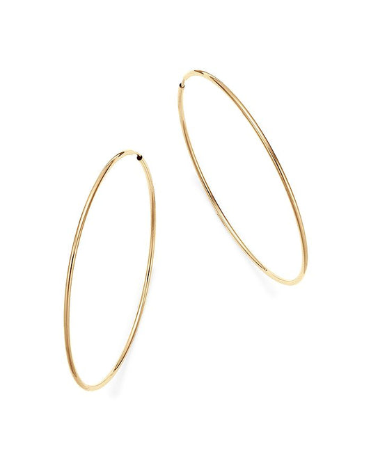 Simple Endless Hoop Earrings - 60MM