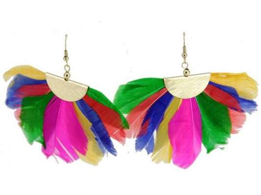 Feather Fan Earrings