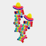 "Fiesta" Hat Dangle Earrings