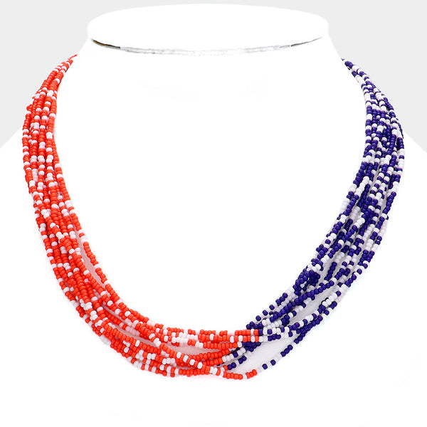 Patriotic Short Necklace