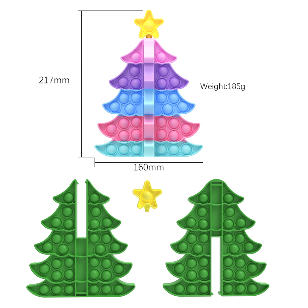 Christmas Tree 3D Fidget Popper Puzzle
