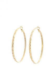 Gold Dipped Hoops - 80MM