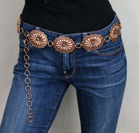 Western Copper Concho Belt