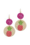 Pineapple Print Earrings