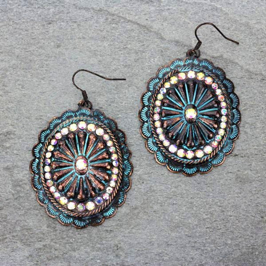 Patina Concho Earrings