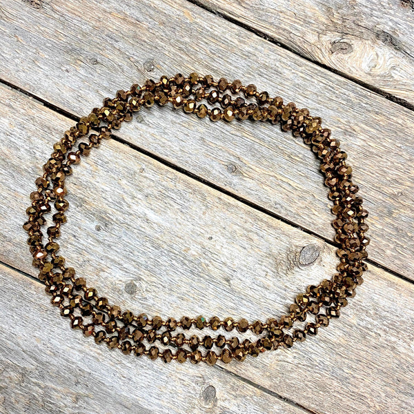 Copper Shimmer Strand Necklace
