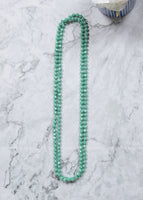 Iridescent Turquoise Shimmer Strand Necklace