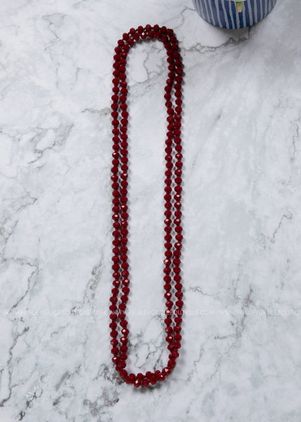Cabernet Shimmer Strand Necklace