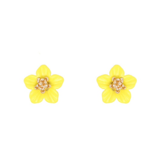 Small Sunshine Flower Stud Earrings