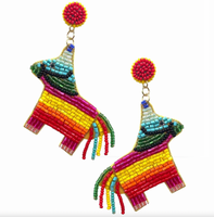 Piñata Donkey Dangle Fiesta Earrings