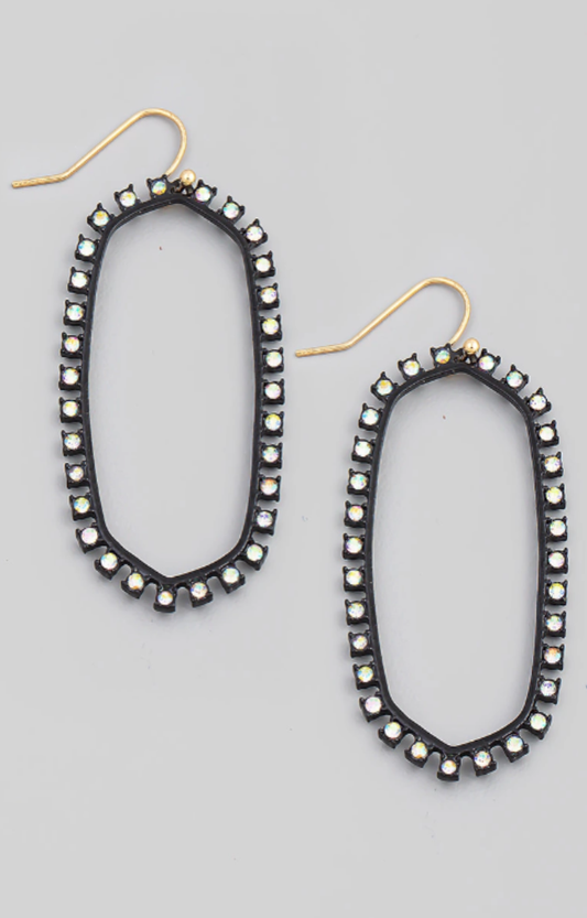 Ella Open Frame Drop Earrings