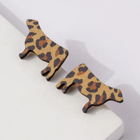 Heifer Leopard Earrings