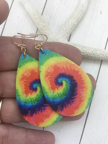 Swirl Tie Dye Earrings